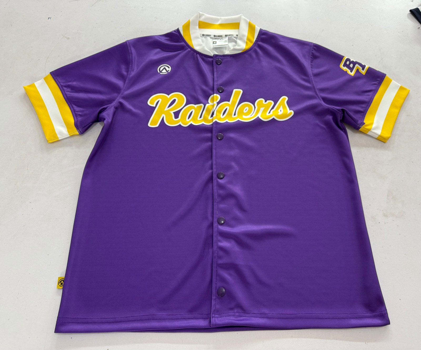 Bloomington Raiders jacket, front