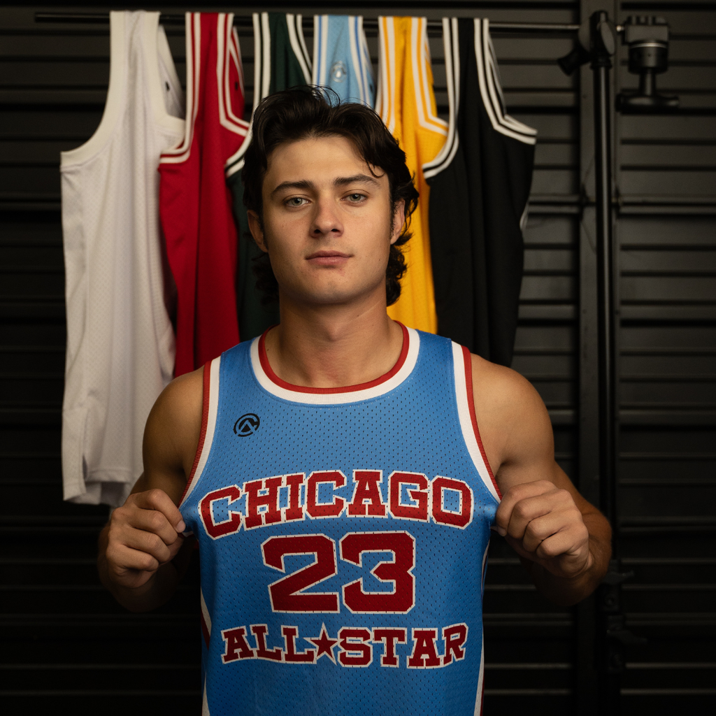 Custom Vintage Mesh Crewneck Basketball Jersey