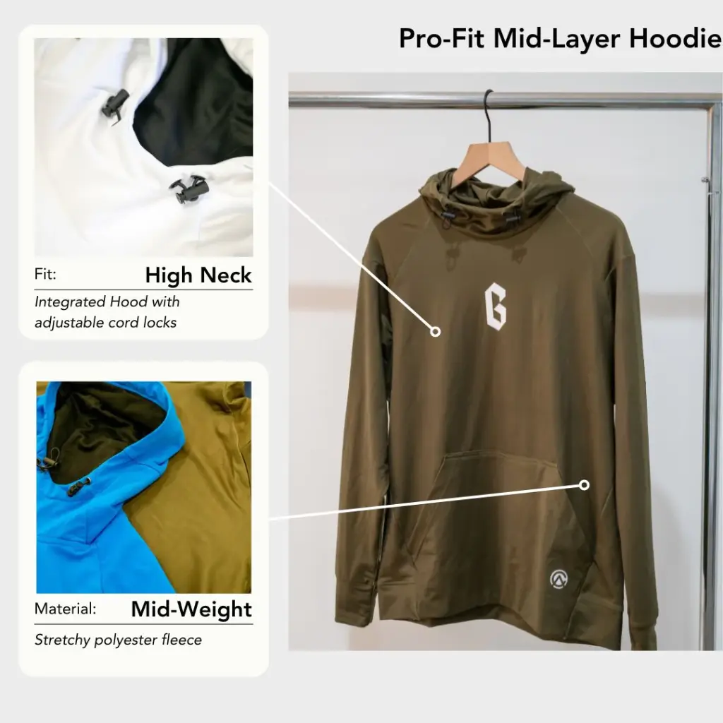 Custom Pro-Fit Mid-Layer Hoodie