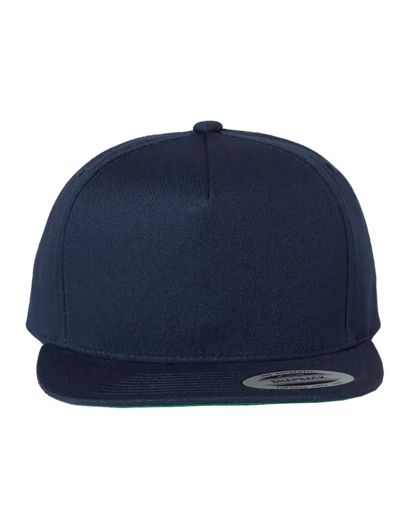 Five-Panel Cotton Twill Snapback Cap (YP Classics)