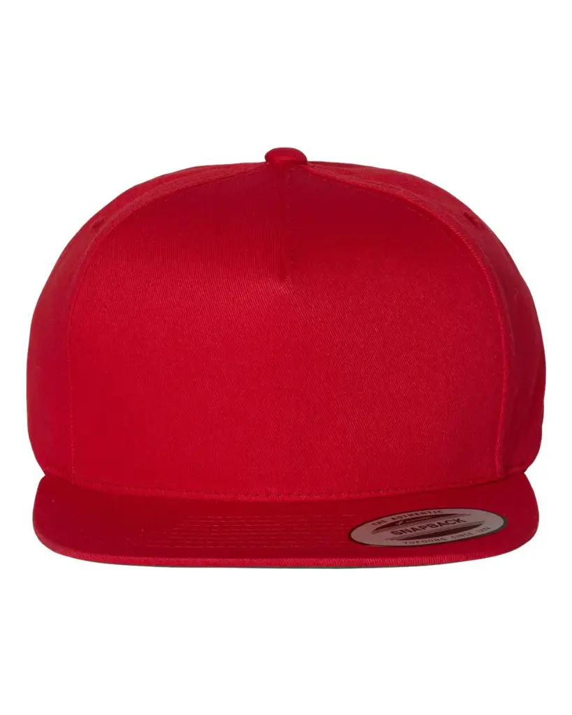 Five-Panel Cotton Twill Snapback Cap (YP Classics)