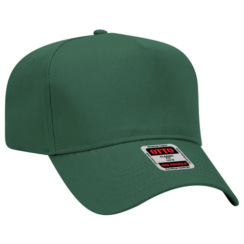 5 Panel Mid Profile Baseball Cap (Otto)
