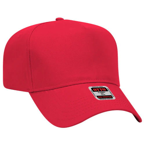 5 Panel Mid Profile Baseball Cap (Otto)
