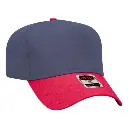 5 Panel Crown Split Mid-Profile Baseball Cap (Otto)