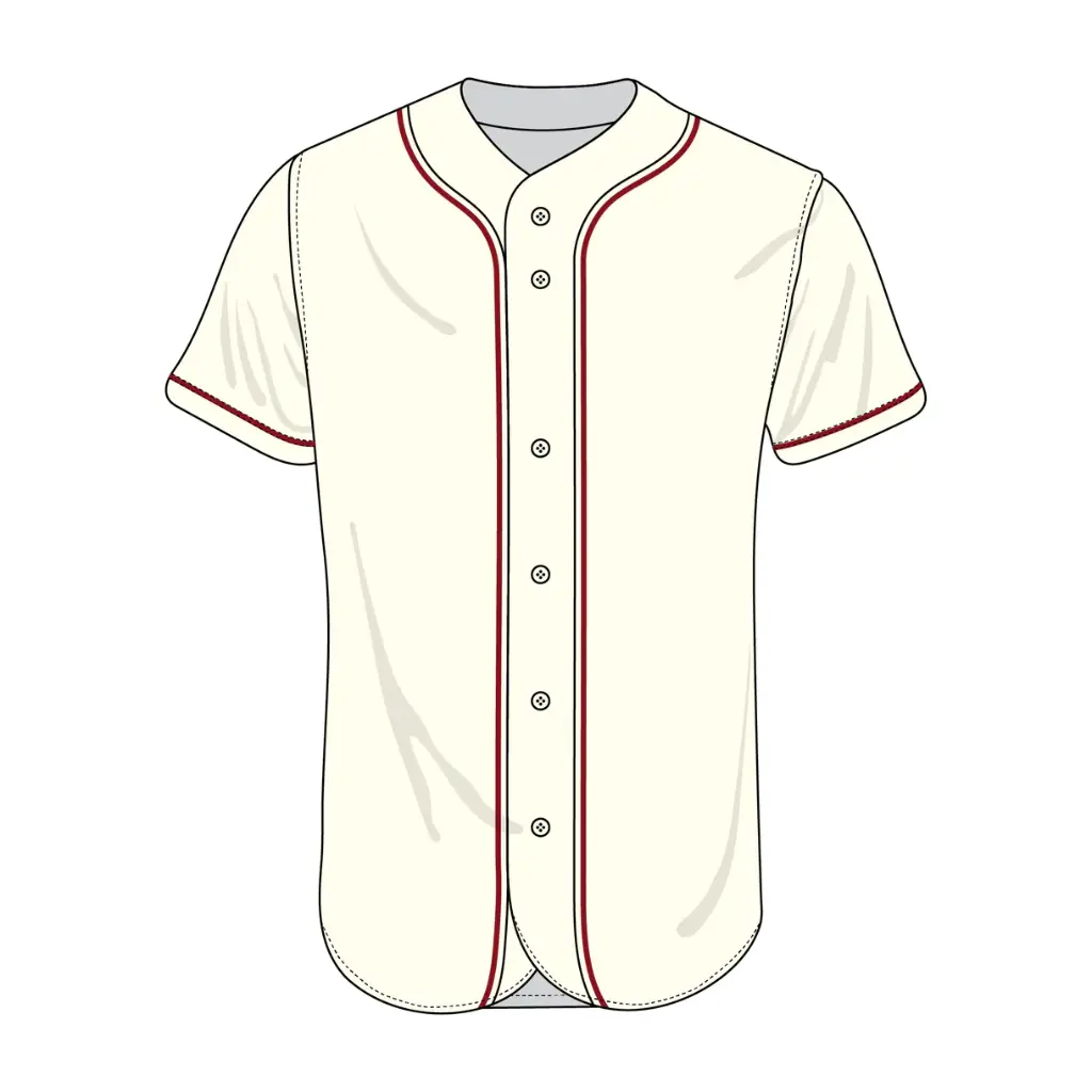 [123-34] Clubhouse Original: Piped Vintage Baseball Jersey