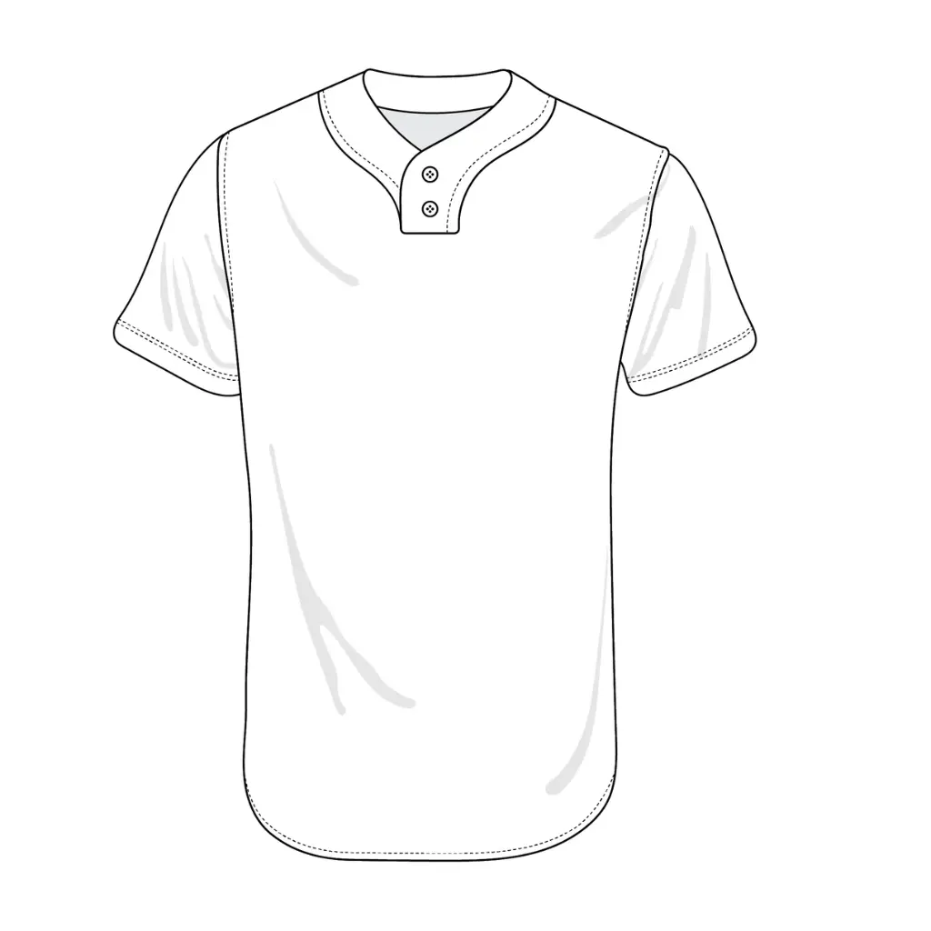 [123-44] Clubhouse Original: Standard 2-Buttoned Baseball Jersey