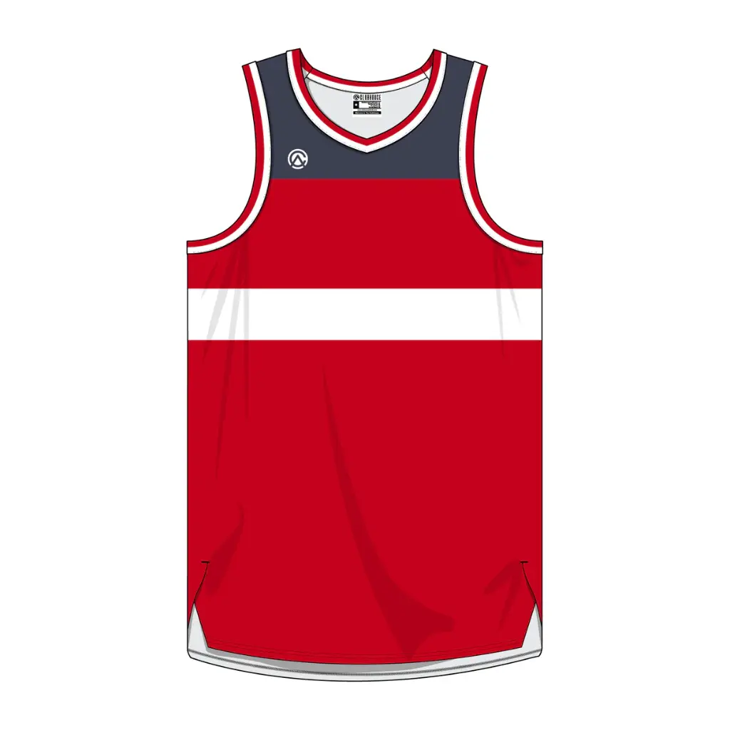 [123-58] Clubhouse Original: Washington Striped Basketball Jersey