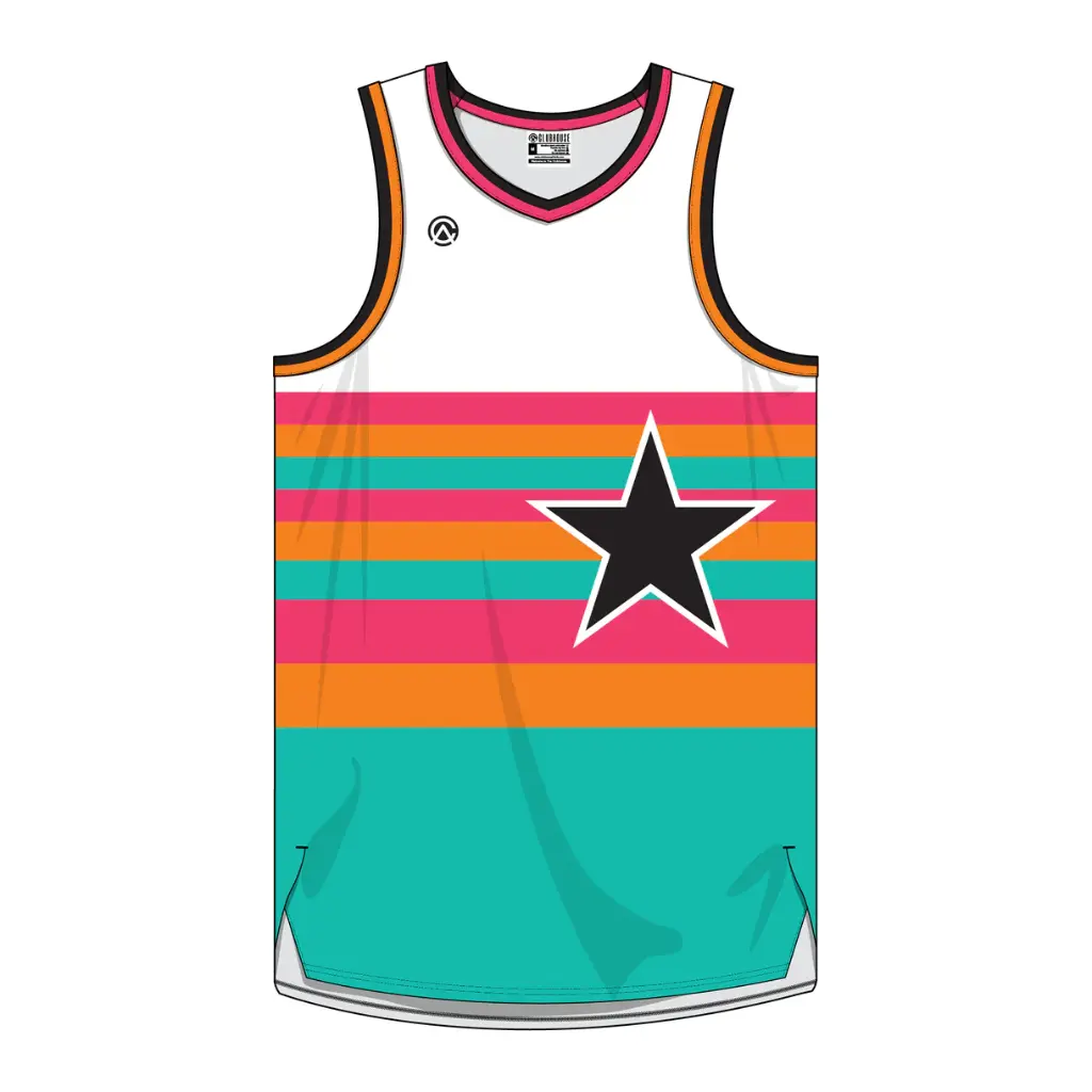 [123-48] Clubhouse Original: Tequila Sunrise Basketball Jersey