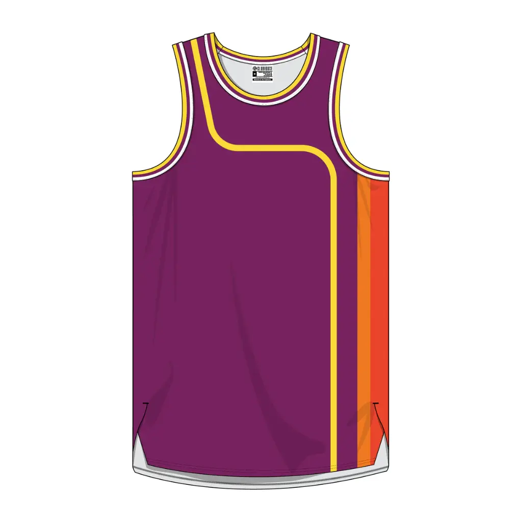 [123-20] Clubhouse Original: Jagged Stripe Pinstripe Basketball Jersey