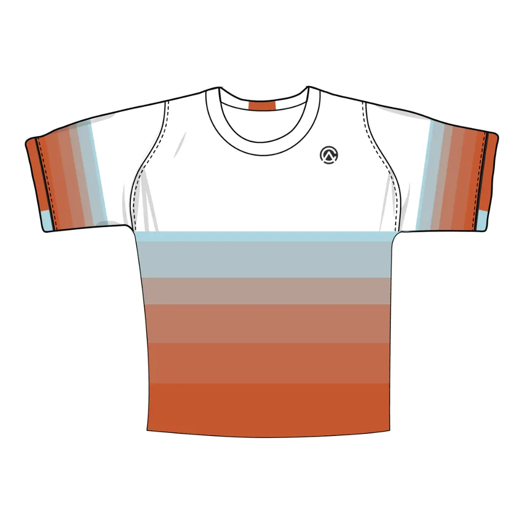 [123-46] Clubhouse Original: Sunrise Gradient Short Sleeve Lacrosse Jersey