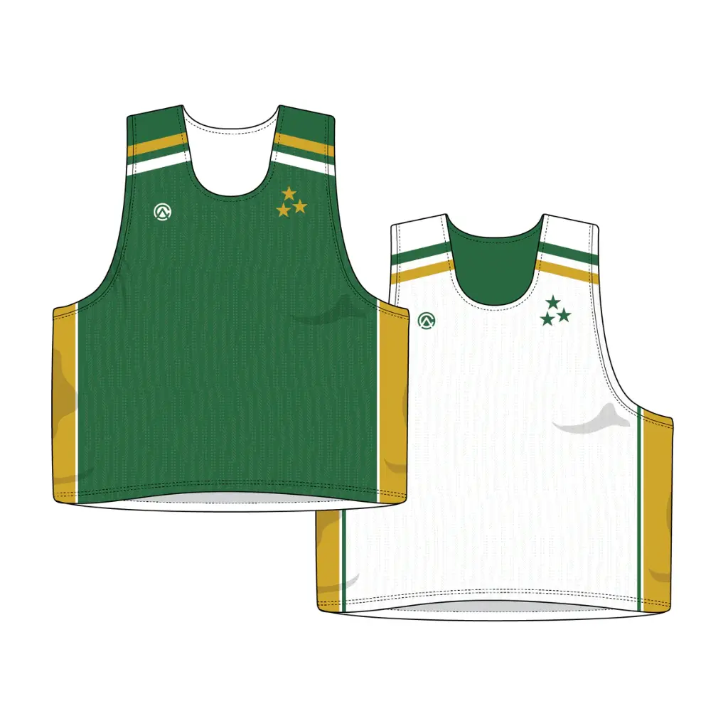 Reversible Geometric Lacrosse Pinnie