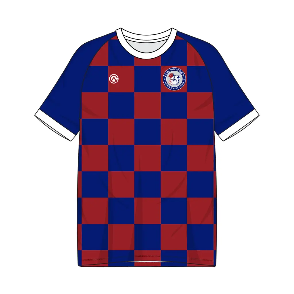 [123-77] Clubhouse Original: Checkered Body Soccer Jersey