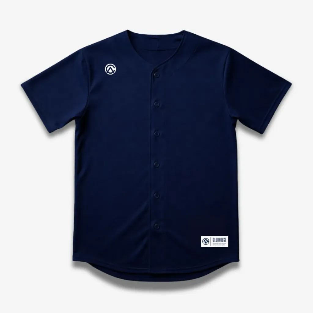 [C3100] Custom PrimeFit Full Button Baseball Jersey