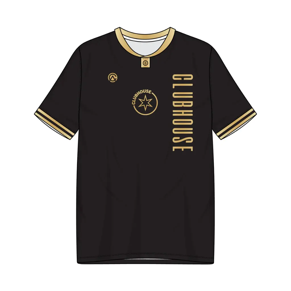 Clubhouse Original: Black N' Gold Soccer Jersey (Nothing, Nothing, Nothing)