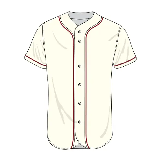 [123-34] Clubhouse Original: Piped Vintage Baseball Jersey